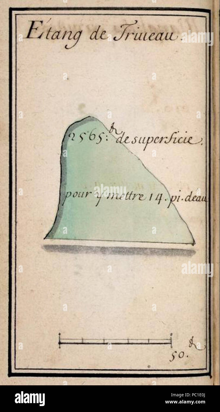 488 Plans réservoirs de Meudon 12 Stock Photo