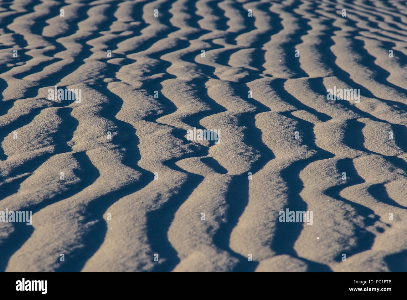 Abstract sand formations in white gypsum sand Stock Photo Alamy
