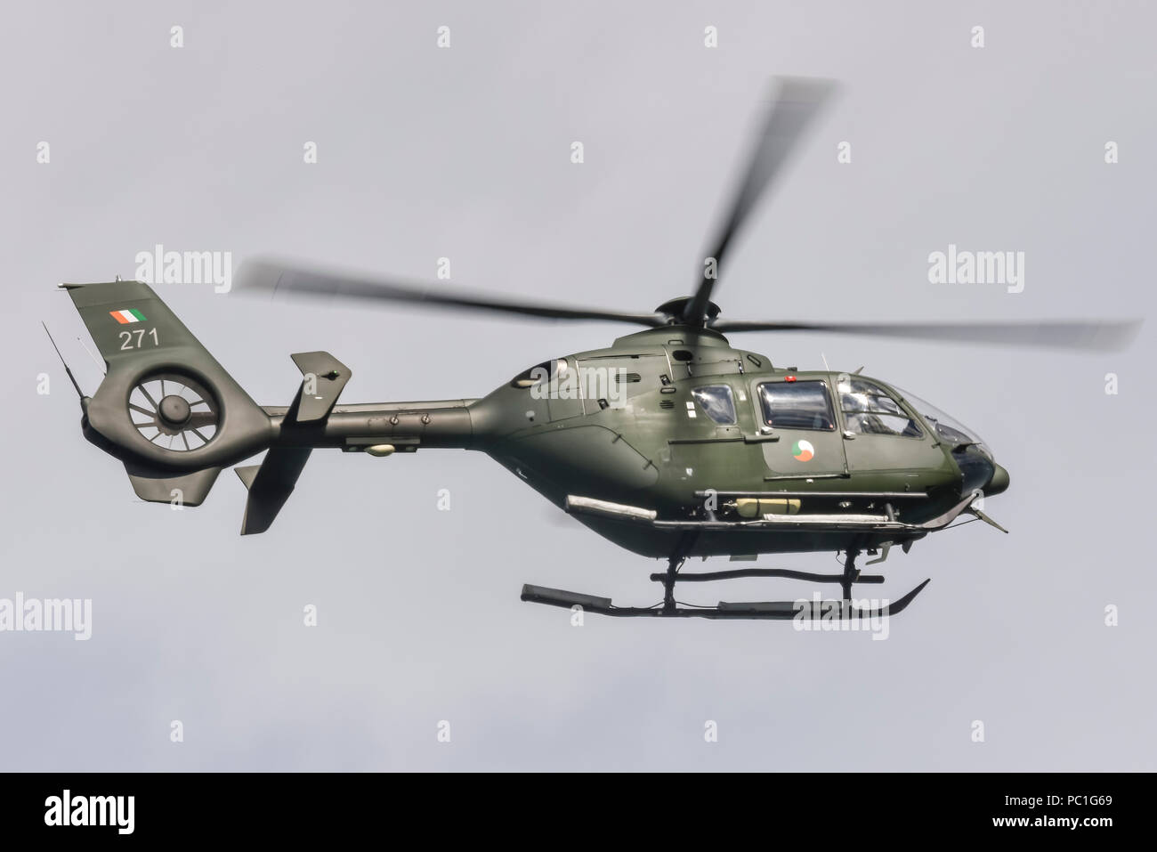 Eurocopter EC-135 training helicopter belonging to the Irish Air Corps. Stock Photo