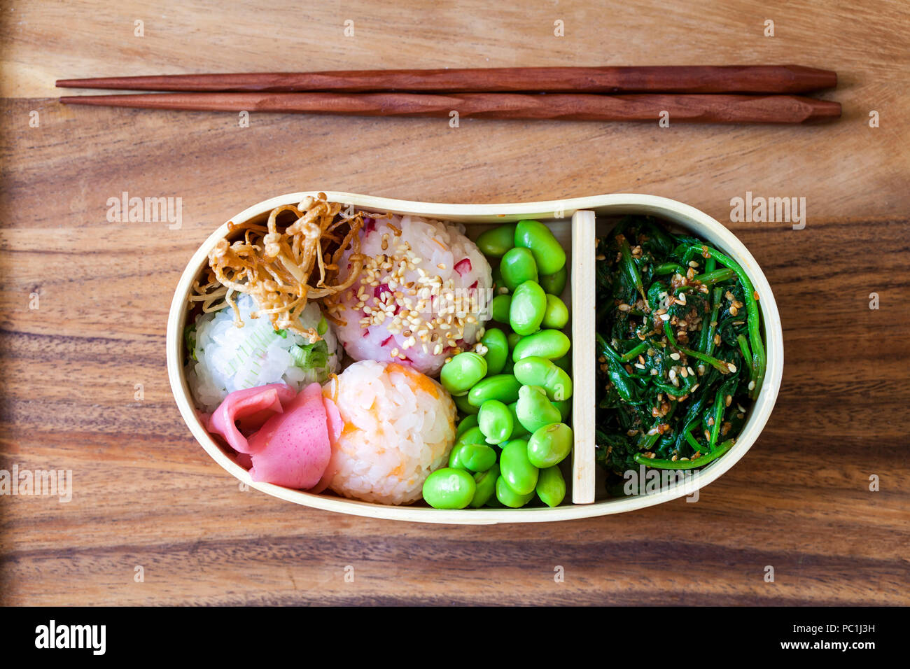 Japanese bento box lunch Stock Photo - Alamy