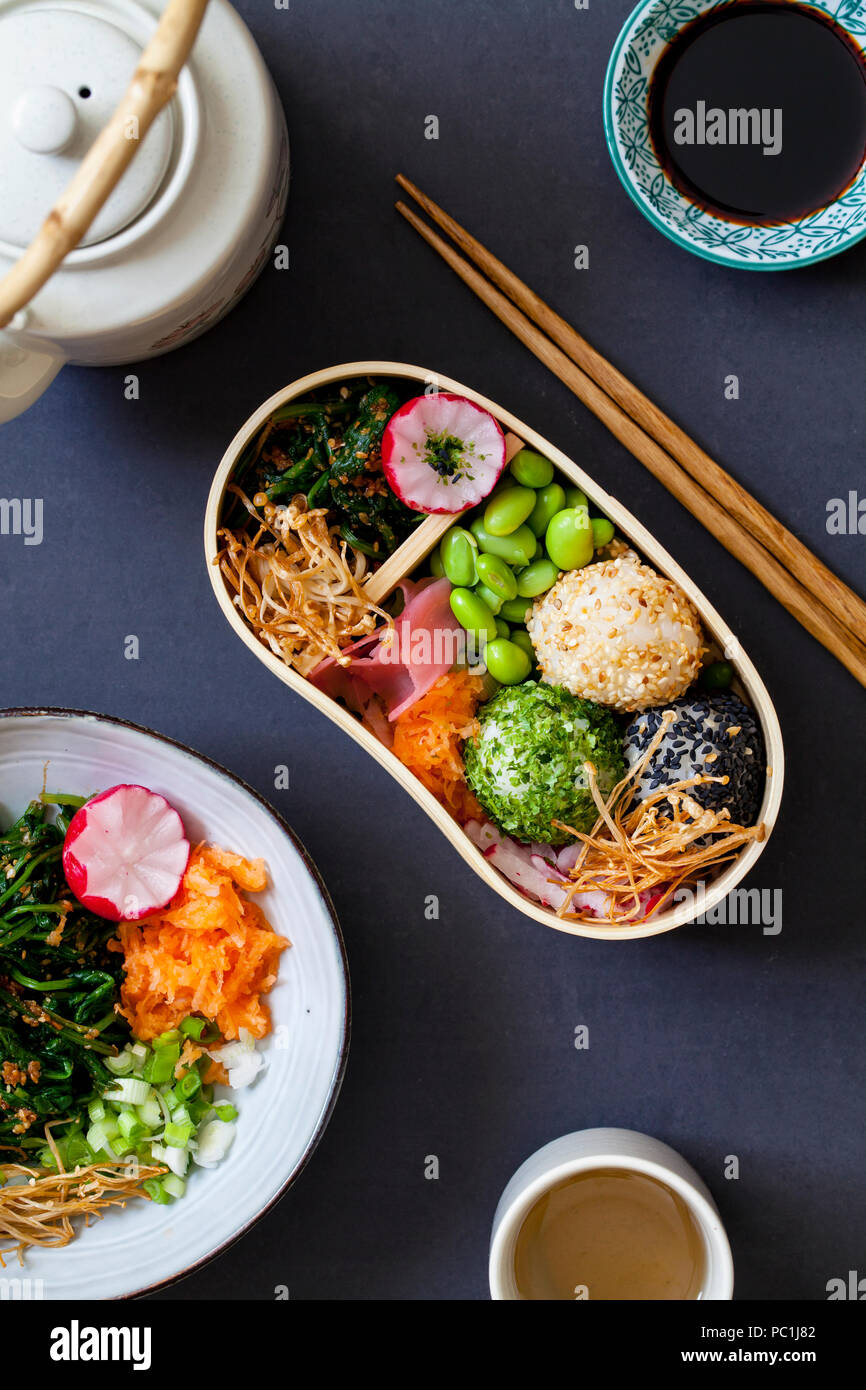 Japanese bento lunch Stock Photo Alamy