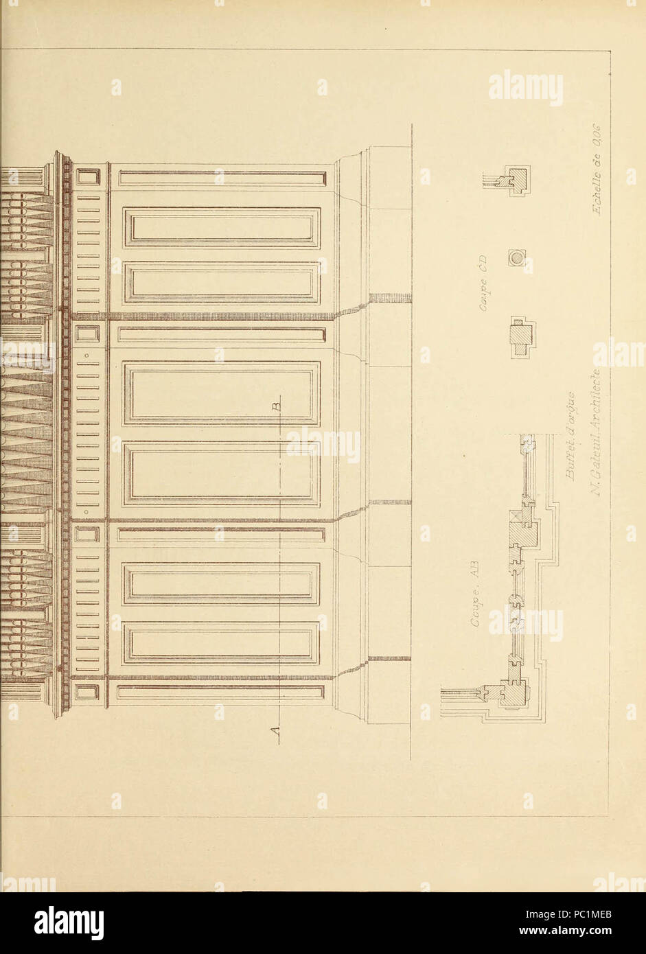 'Recueil de menuiserie pratique' (1858) Stock Photo