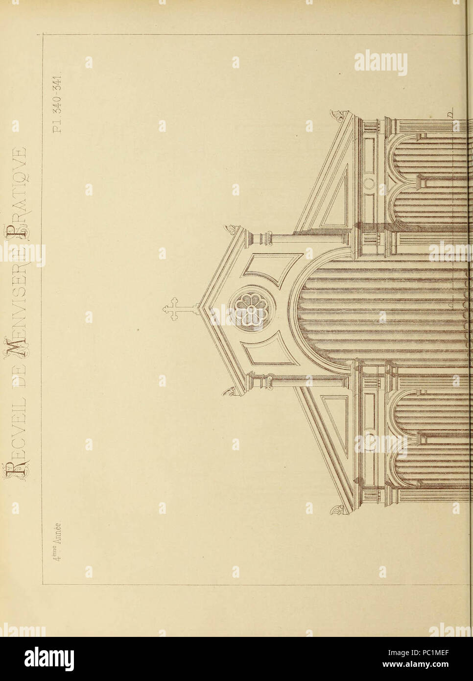 'Recueil de menuiserie pratique' (1858) Stock Photo