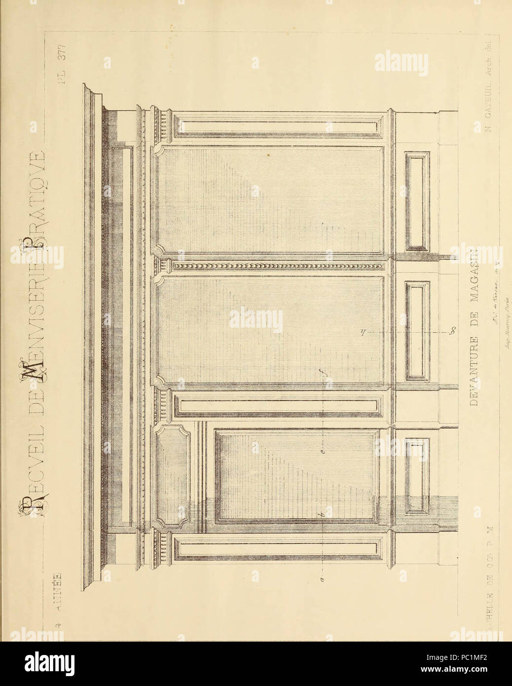 'Recueil de menuiserie pratique' (1858) Stock Photo