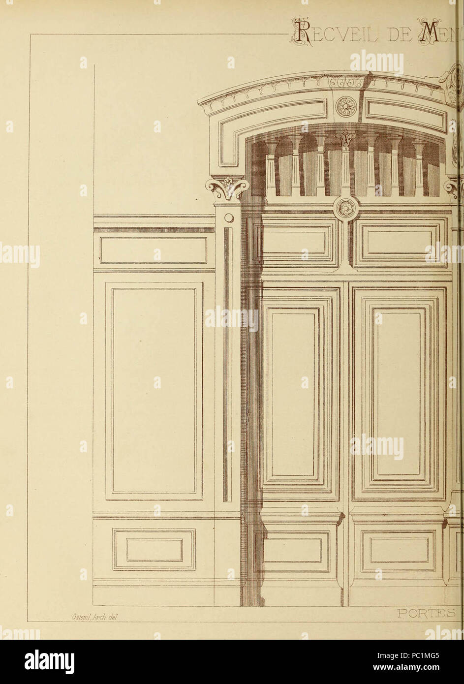 'Recueil de menuiserie pratique' (1858) Stock Photo