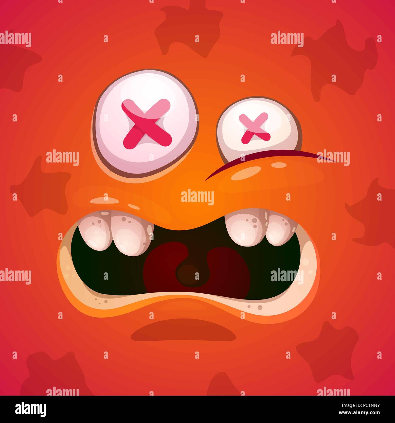Funny Crazy Monster Face T-Shirt Funny Crazy Monster Face T-Shirt