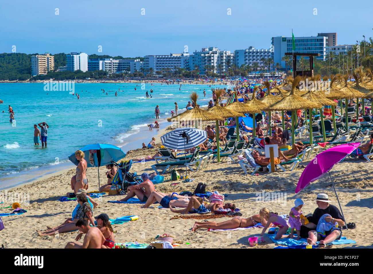 Cala Millor beach Stock Photo