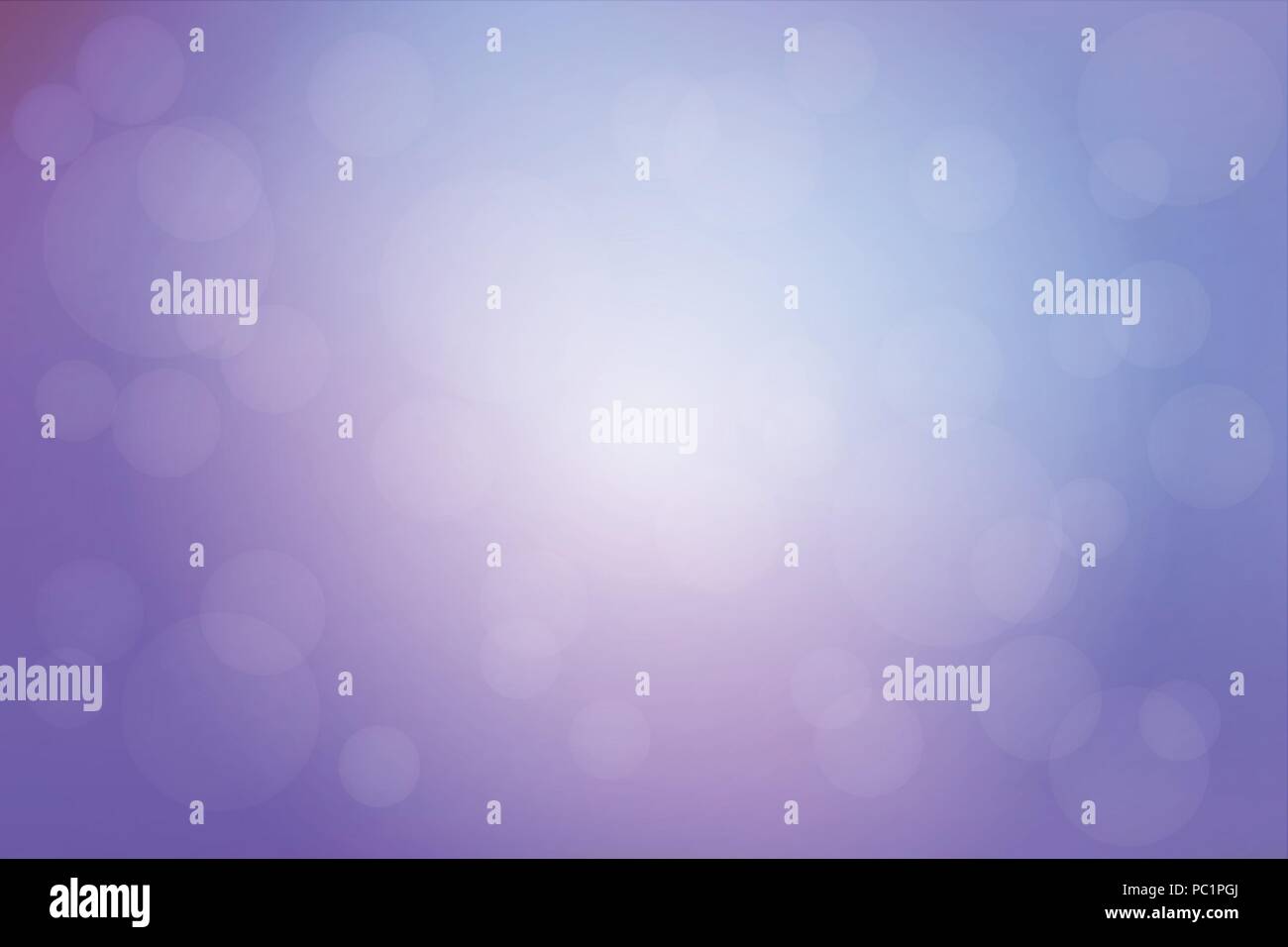Pale purple blue abstract blurred gradient mesh with bokeh light vector background Stock Vector
