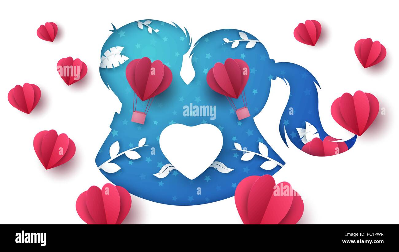 Love paper illustration. Boy and girl characters Stock Vector Image ...