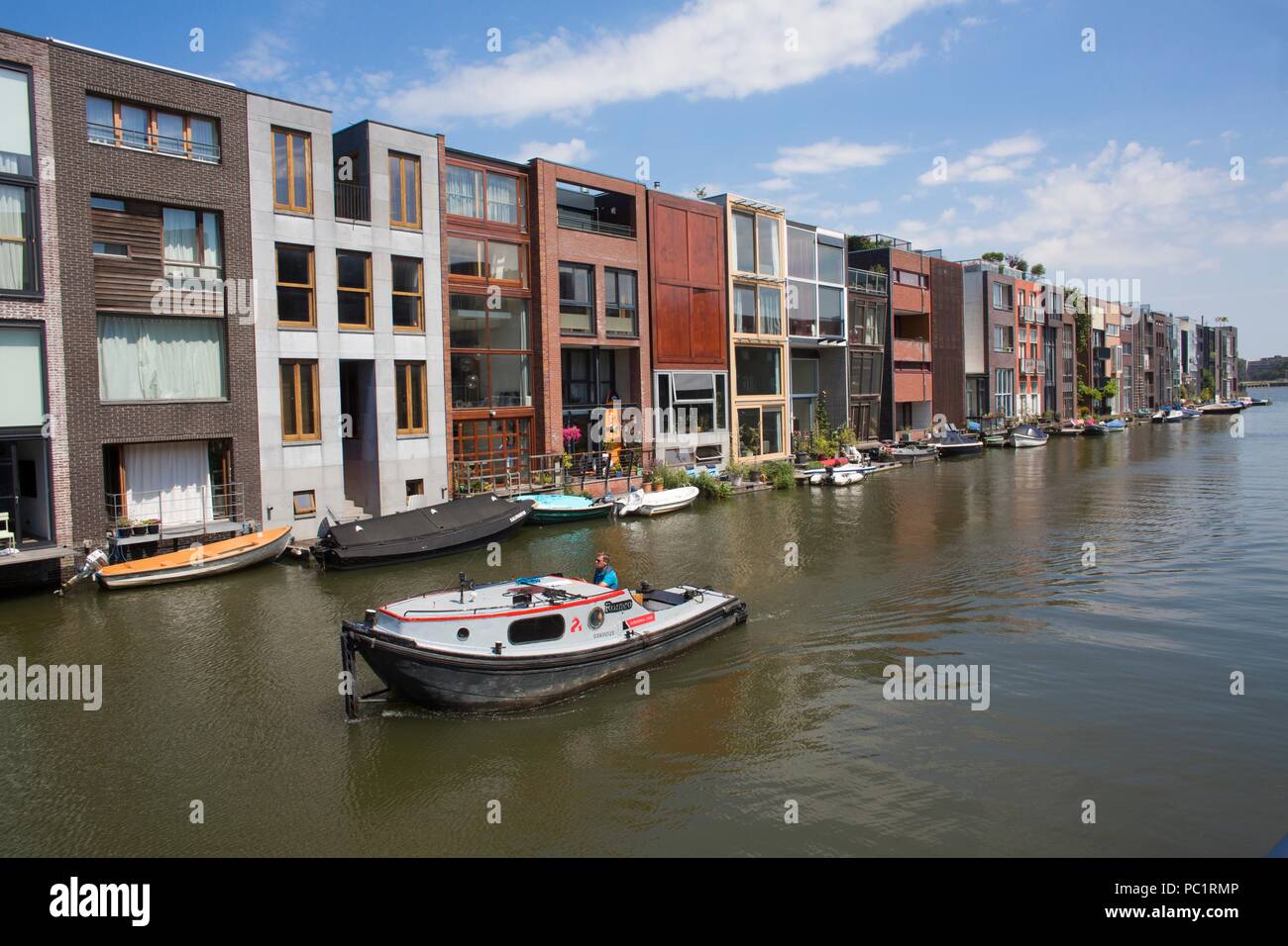 Modern architecture in Eastern Amsterdam (zeeburg) Stock Photo