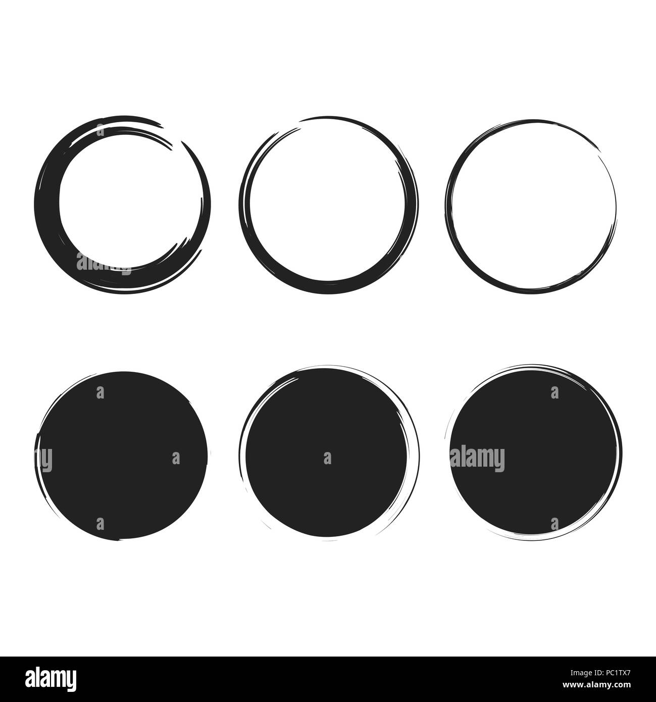 vector grunge shapes set Stock Vector Image & Art - Alamy