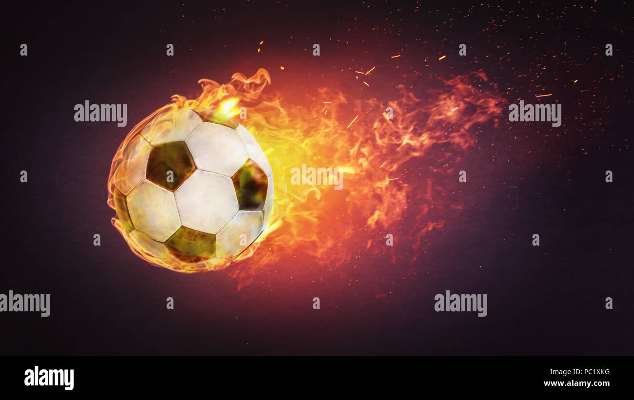 Soccer ball sport flame hires stock photography and images Alamy