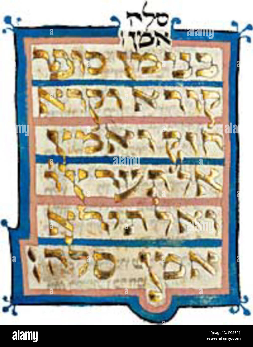 449 North French Hebrew Miscellany 142b.s Stock Photo