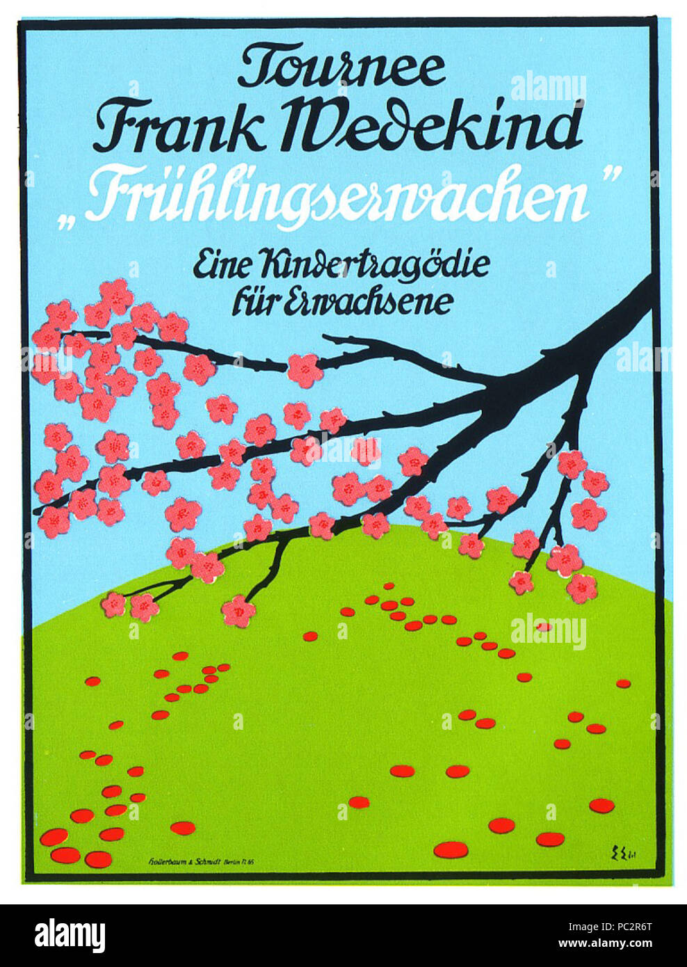 486 Plakat Edel - Fruehlingserwachen 03 Stock Photo
