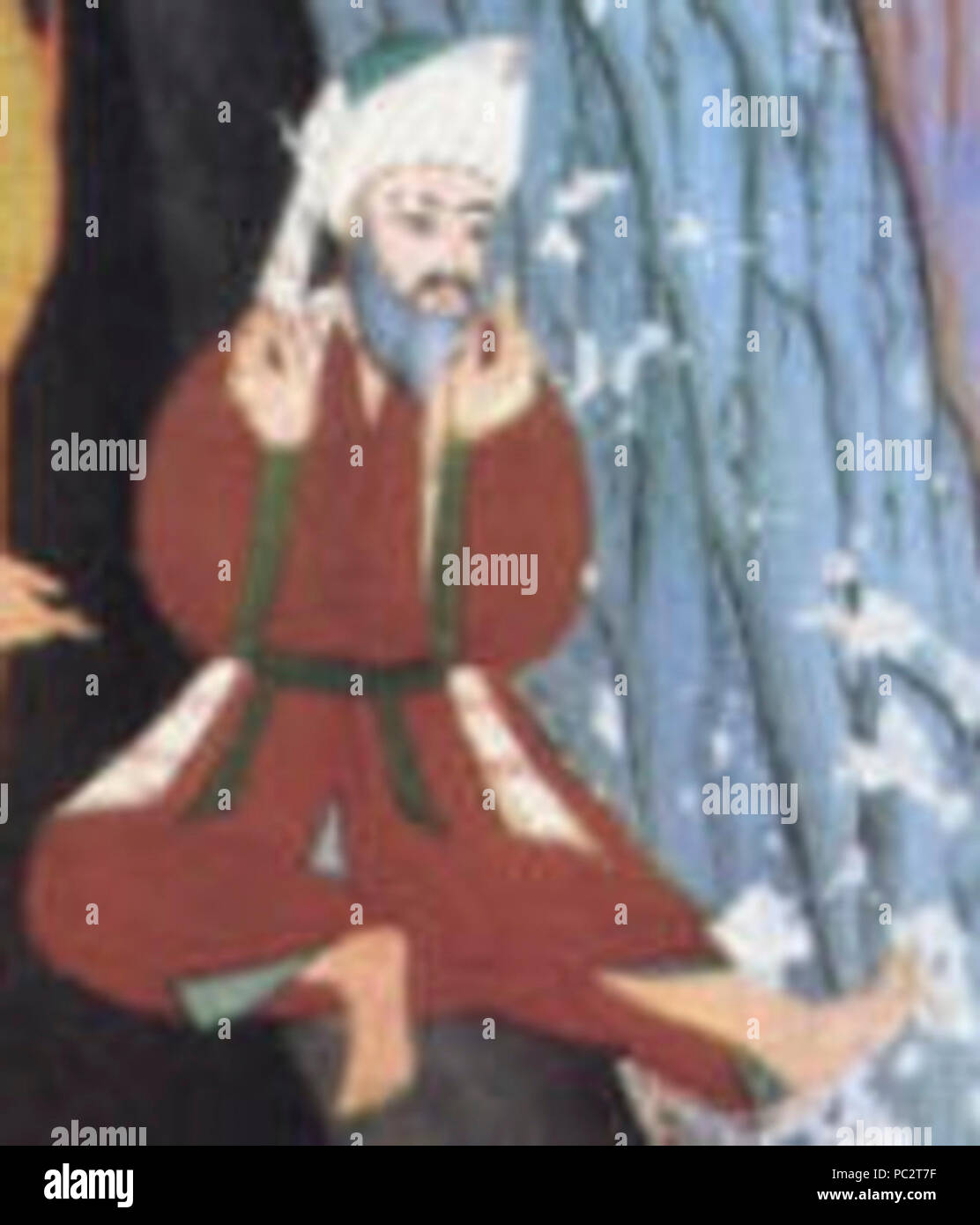 Abu Bakr und Muhammad finden Zuflucht in der Höhle Thaur (aus Siyeri