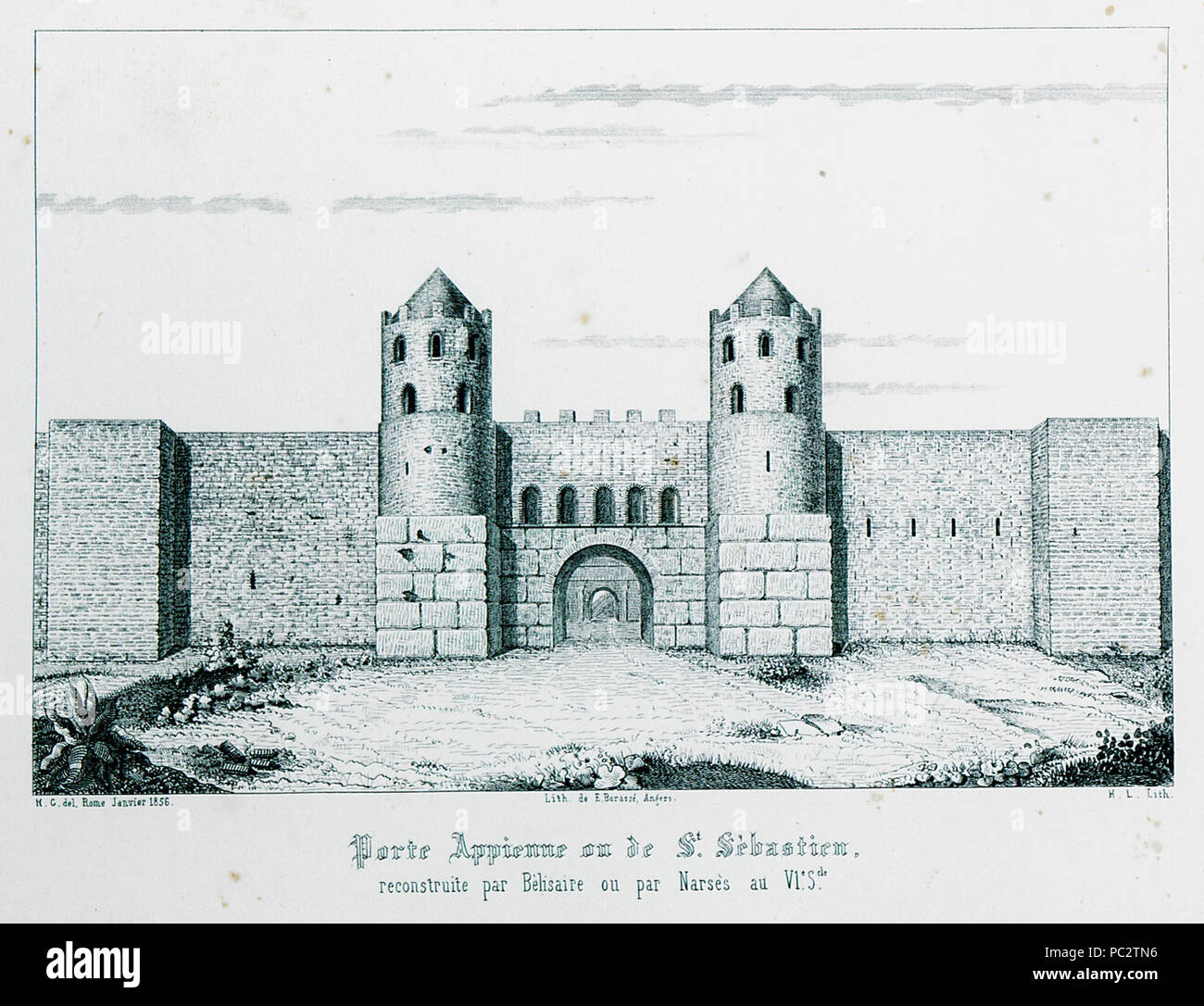 494 Porte Appienne ou de St Sébastien, reconstruite par Bèlisaire ou ...