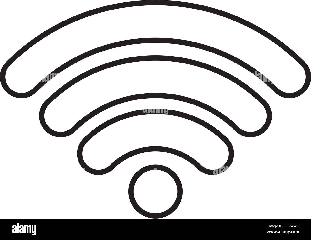 wifi symbol icon over white background, vector illustration Stock ...