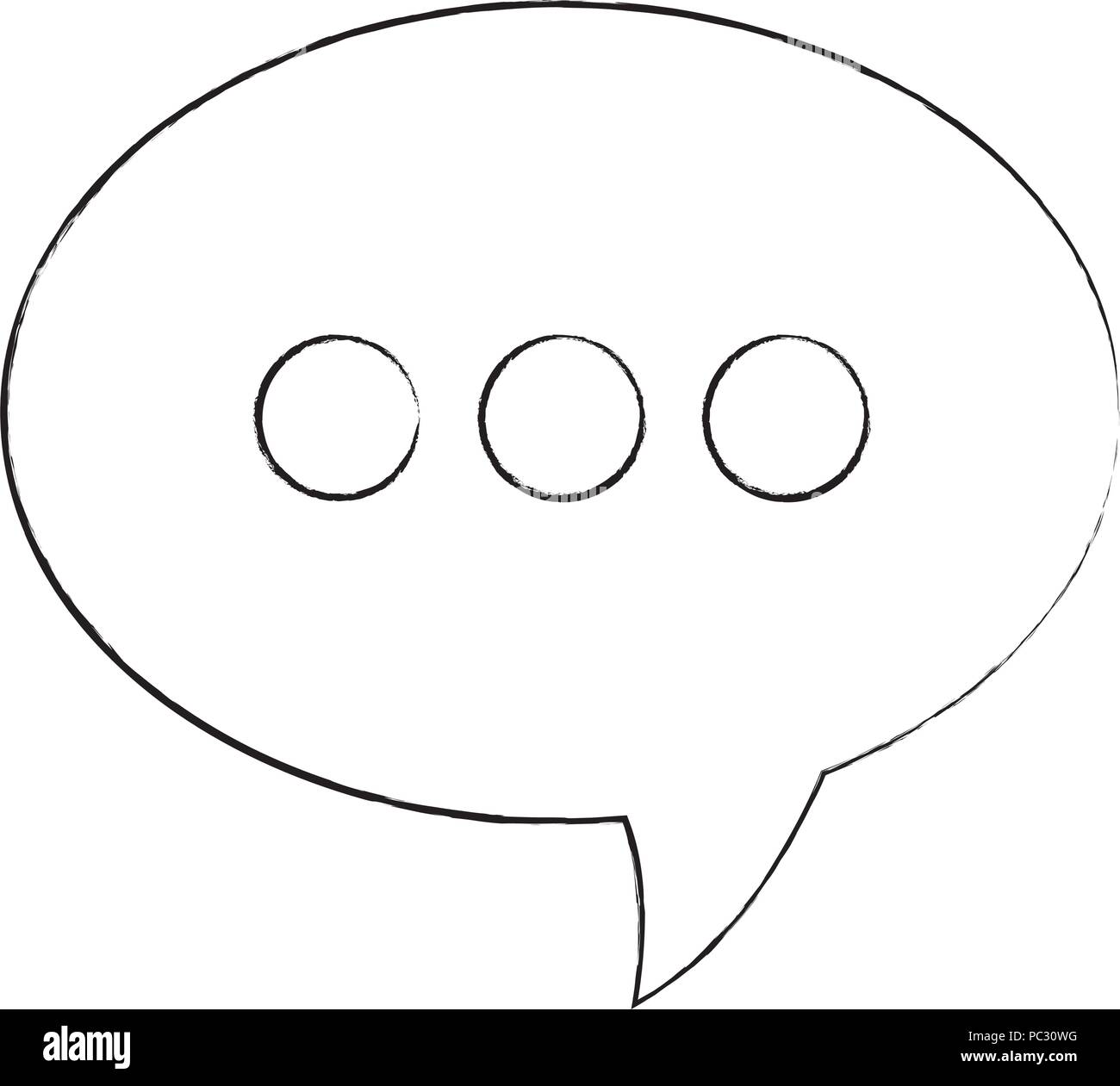 speech bubble icon over white background, vector illustration Stock ...