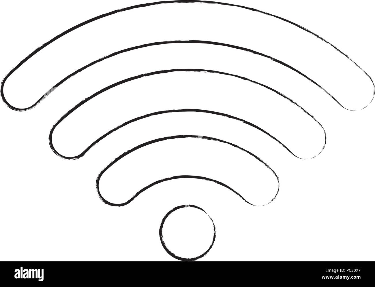 wifi symbol icon over white background, vector illustration Stock ...
