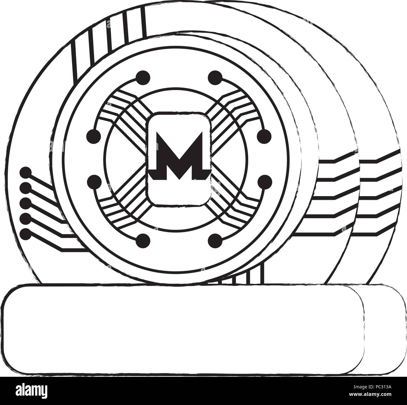 monera emblem icon over white background, vector illustration Stock Vector  Image & Art - Alamy