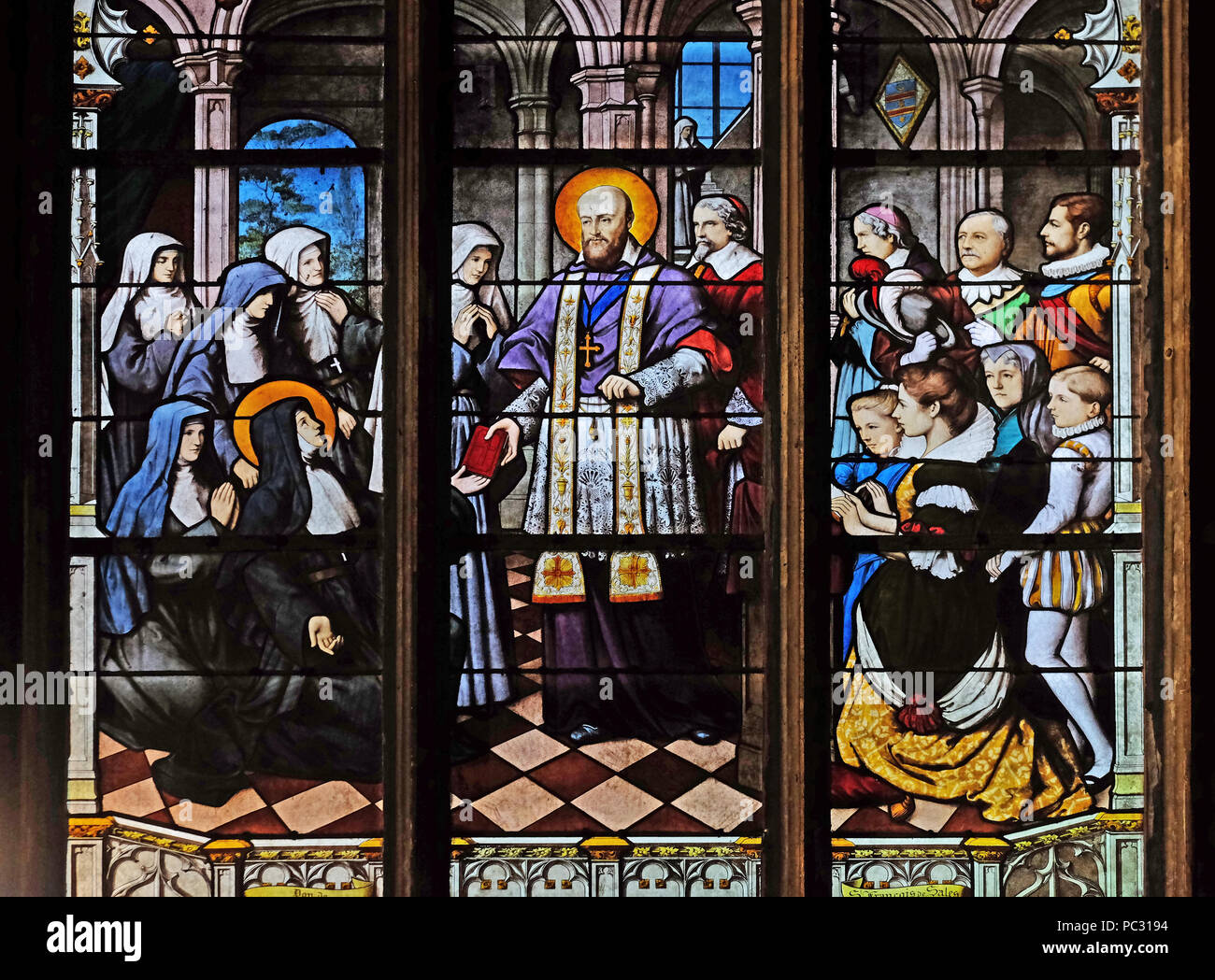 St. Francis de Sales and St Jeanne de Chantal in the constitutions of
