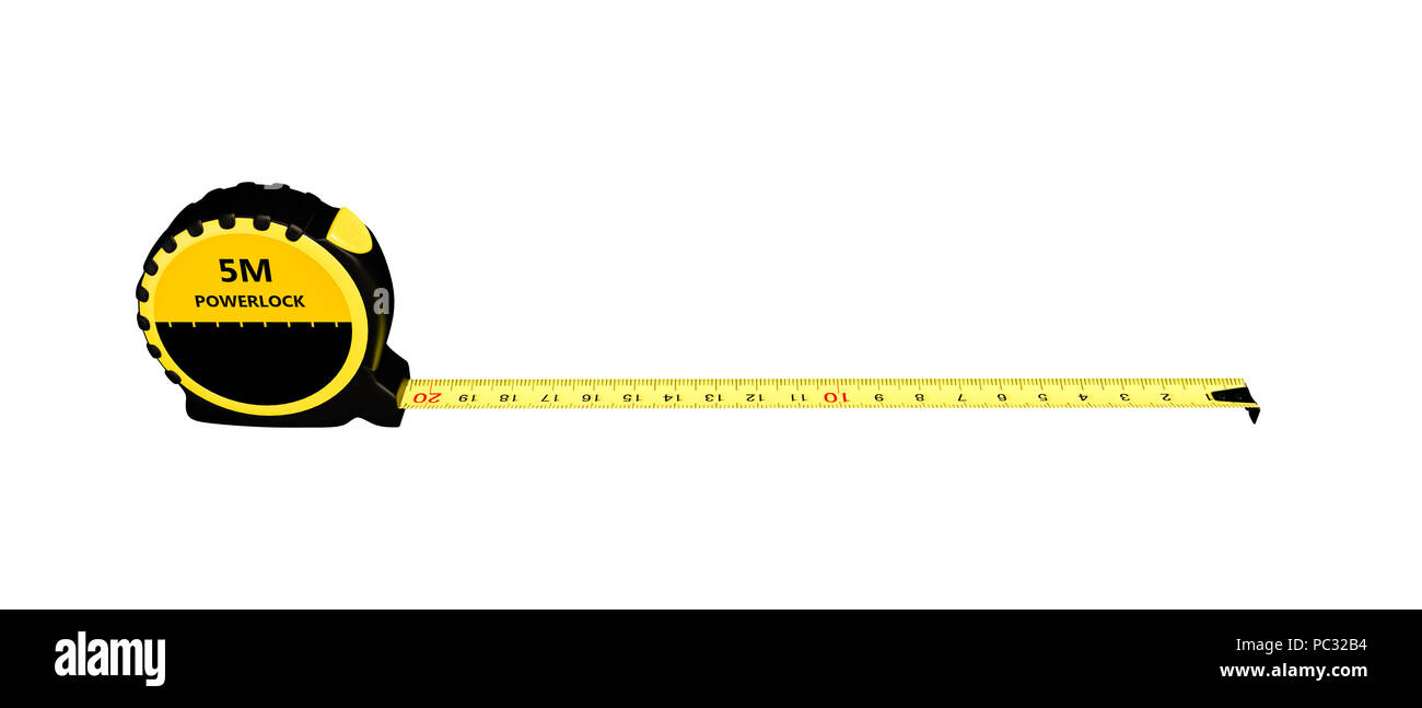 measuring tape isolated on white background 3d illustration Stock Photo ...