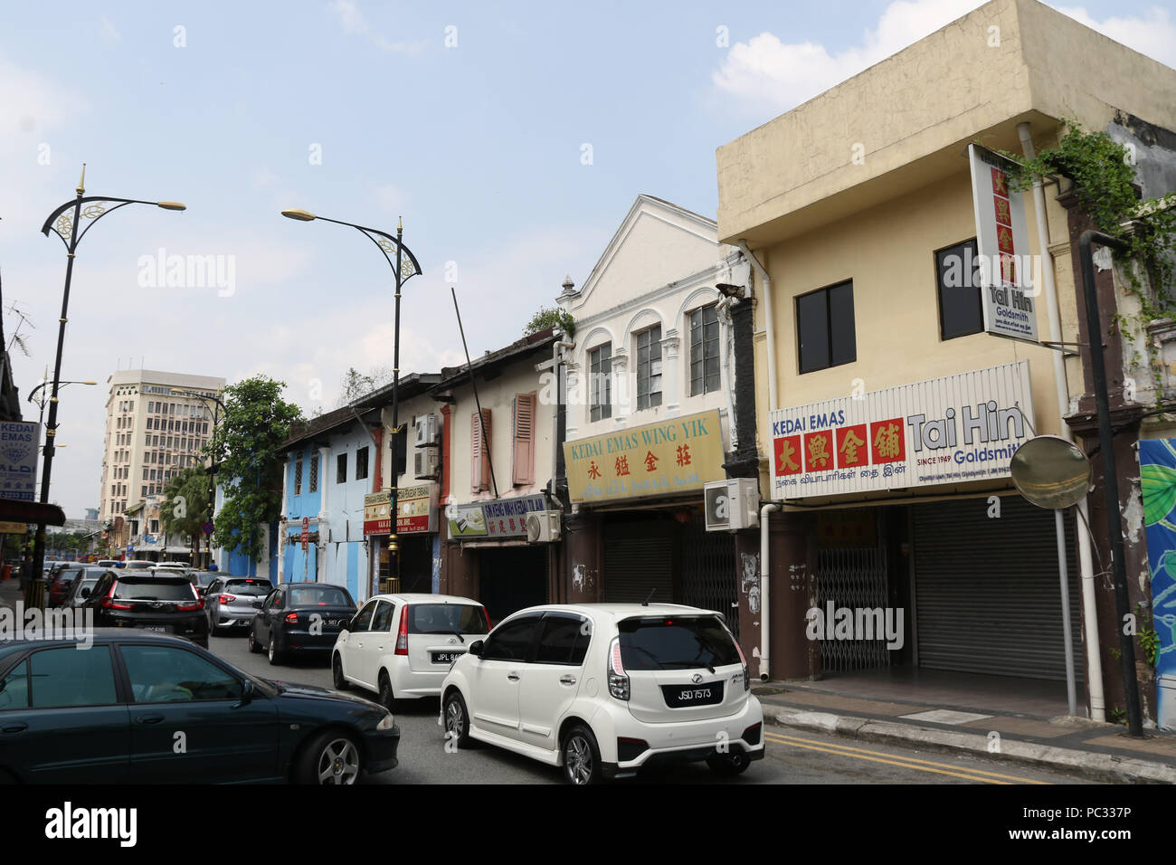 Street in Johor Bahru, Malaysia Stock Photo - Alamy