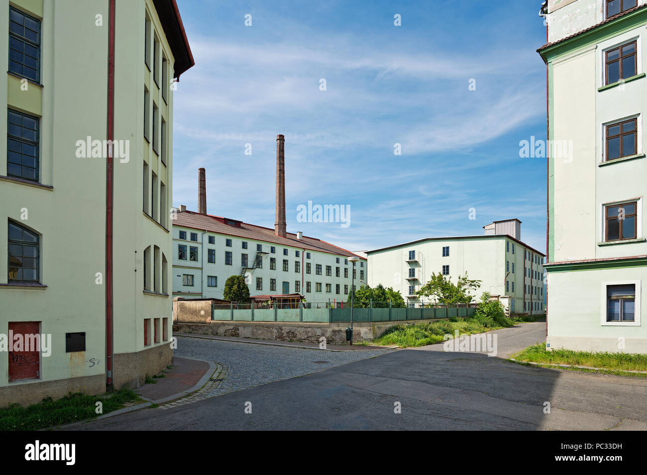 Hop store house in Zatec town. Czech Republic. Stock Photo