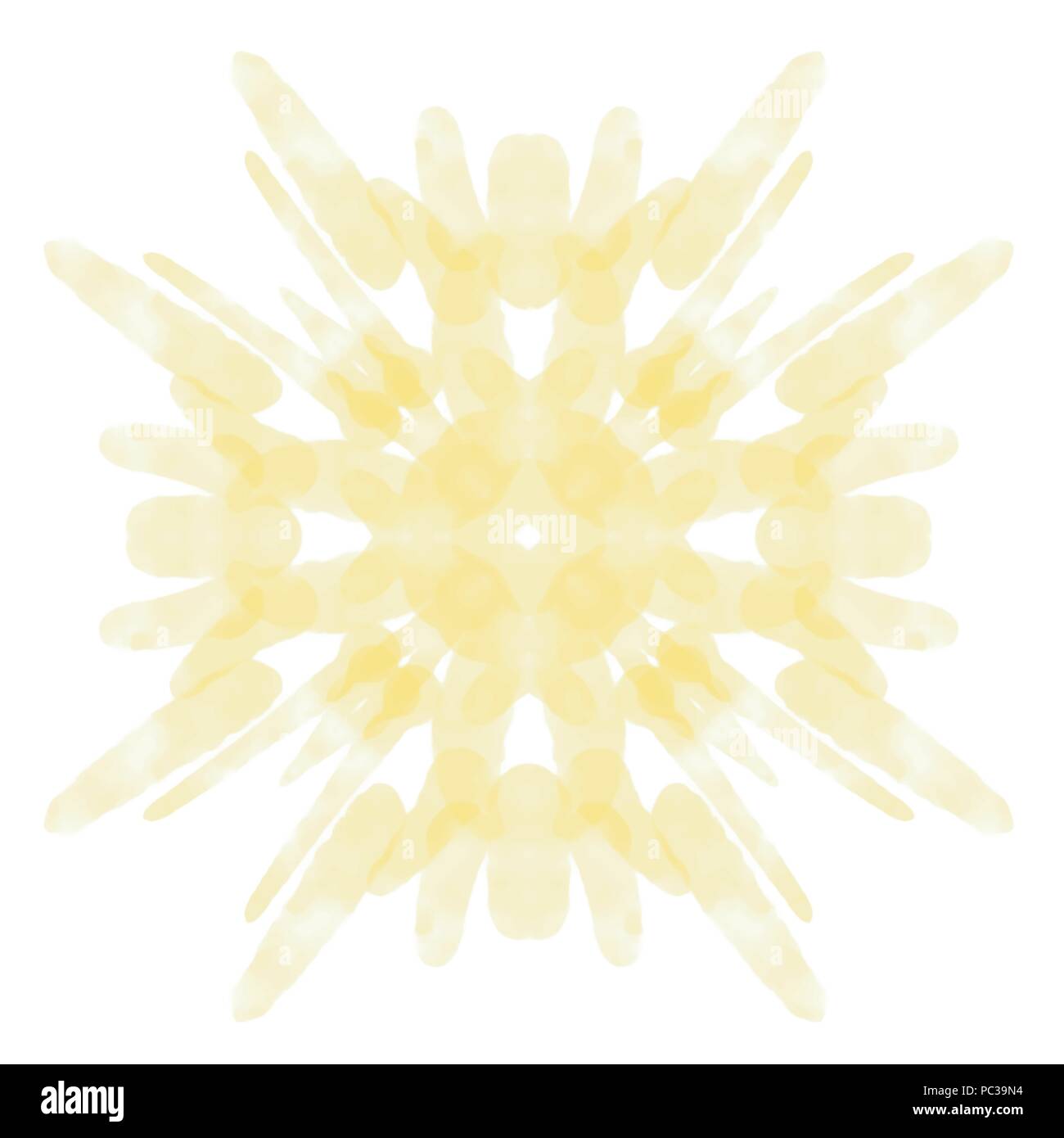 watercolor mandala tile pattern, vector illustration Stock Vector