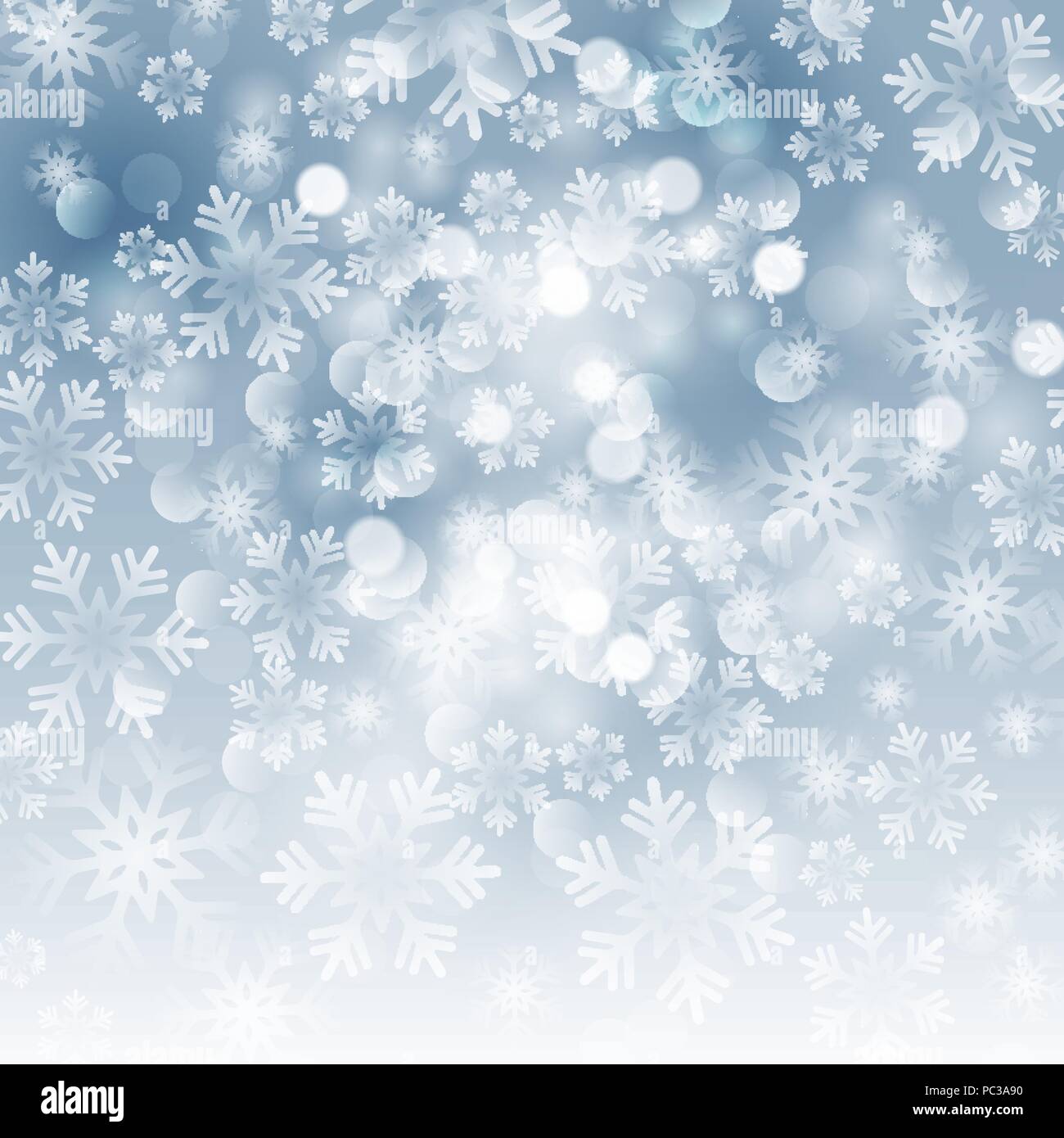 Winter card with snowflakes. Vector illustration Stock Vector Image ...