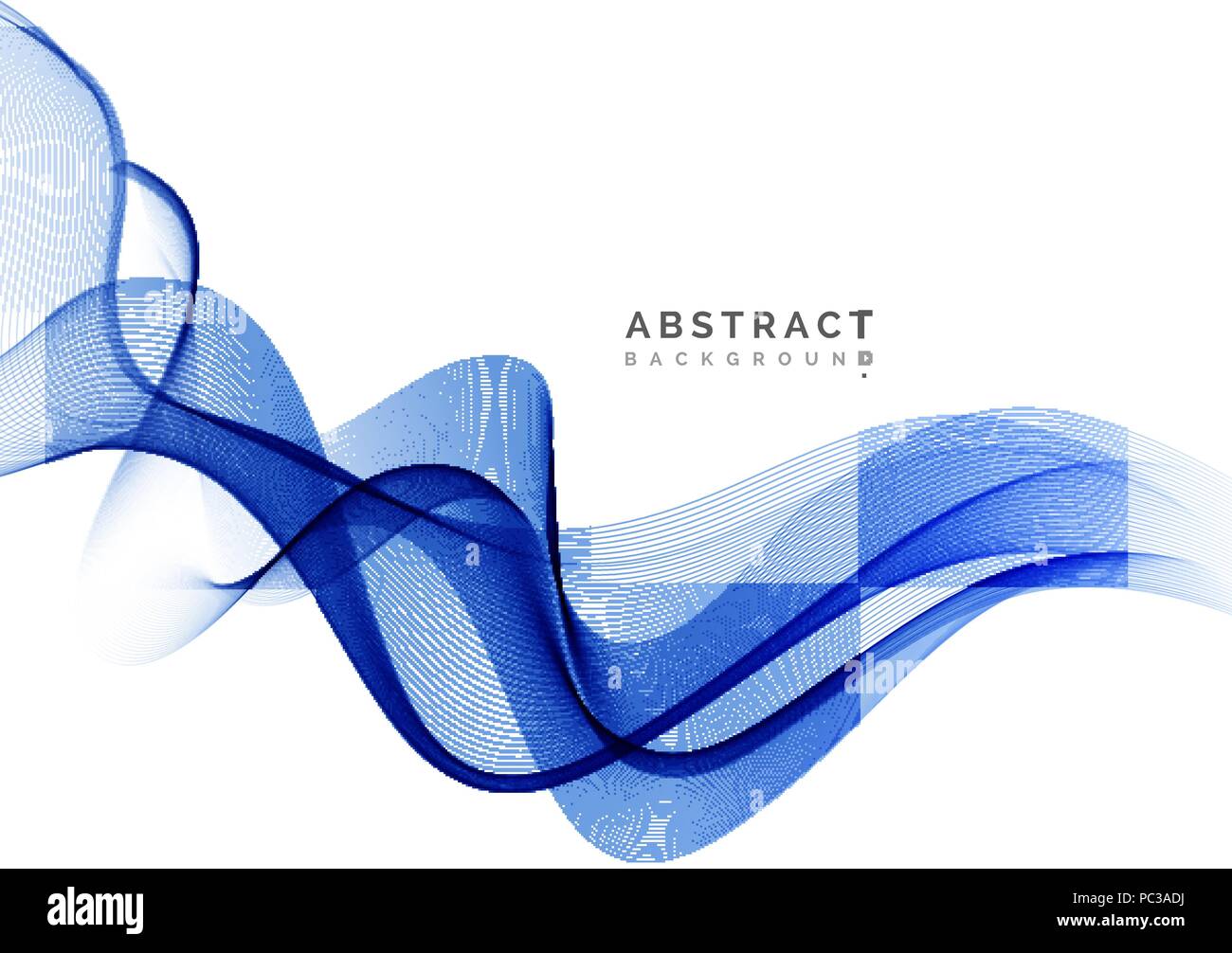 Abstract vector background, blue wavy Stock Vector Image & Art - Alamy