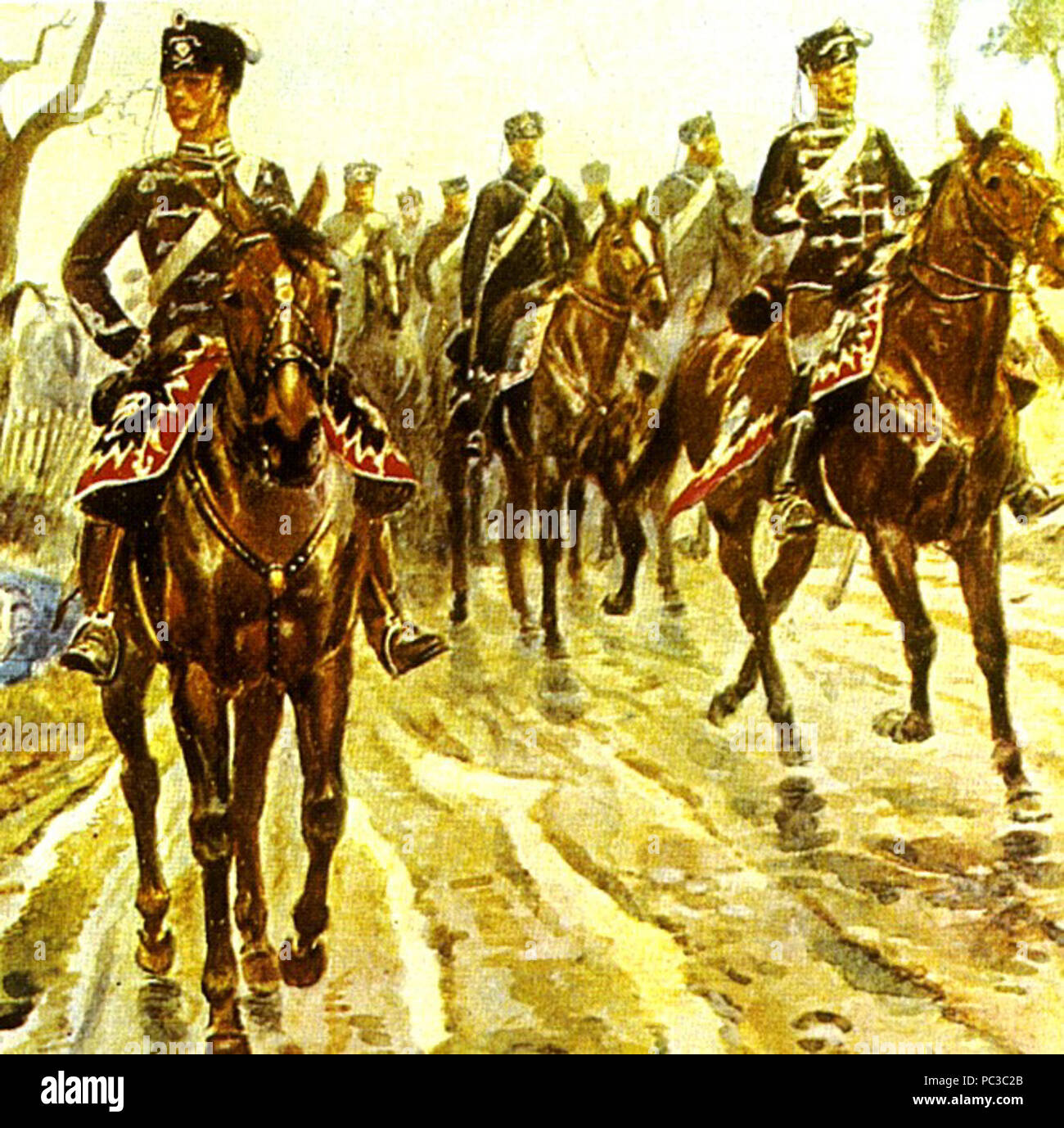 HUSSARDS 木版画 兵士のイラスト HUSSARDS 木版画 兵士のイラスト