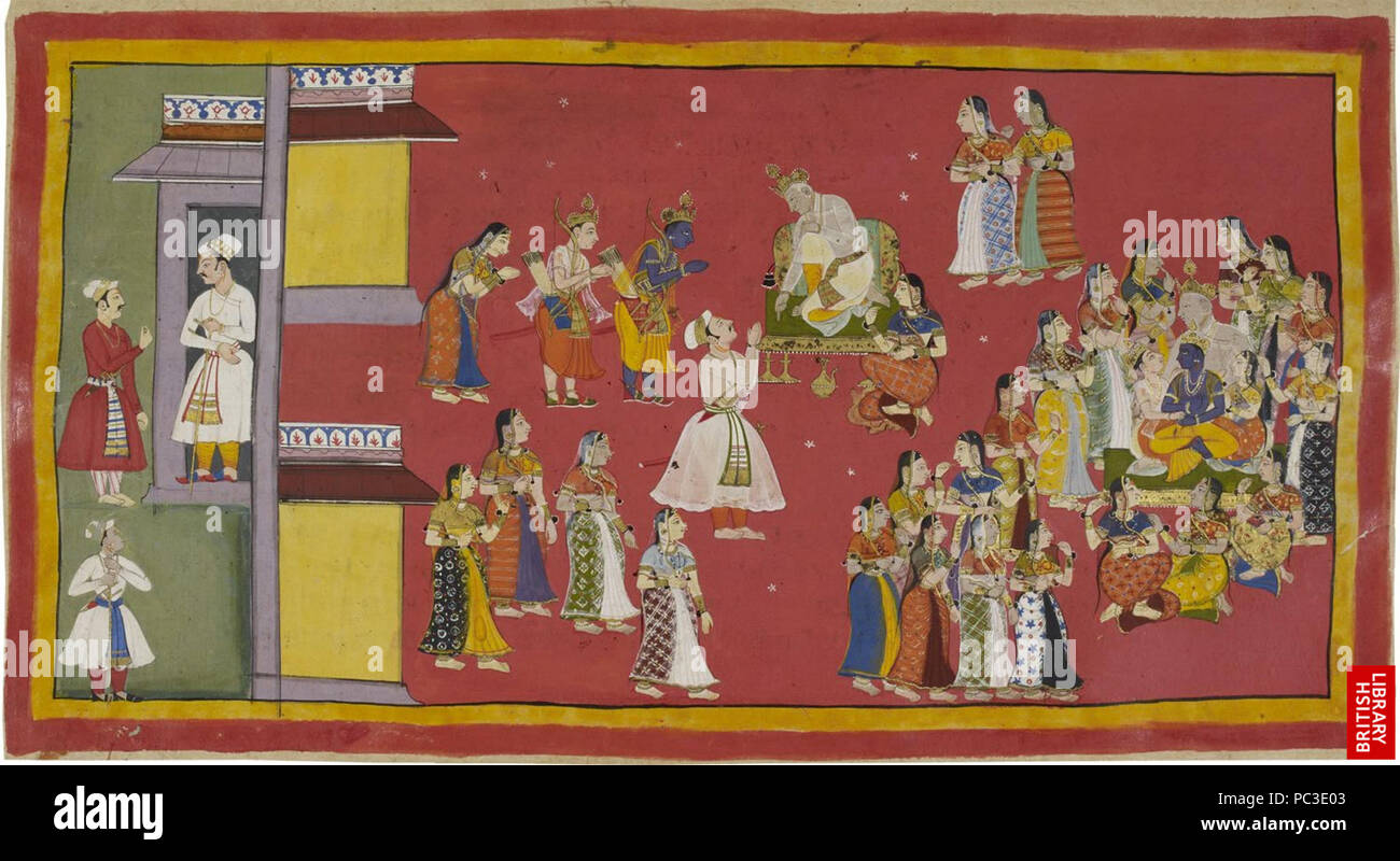 511 Ramayana - Pages 9 and 10 Stock Photo