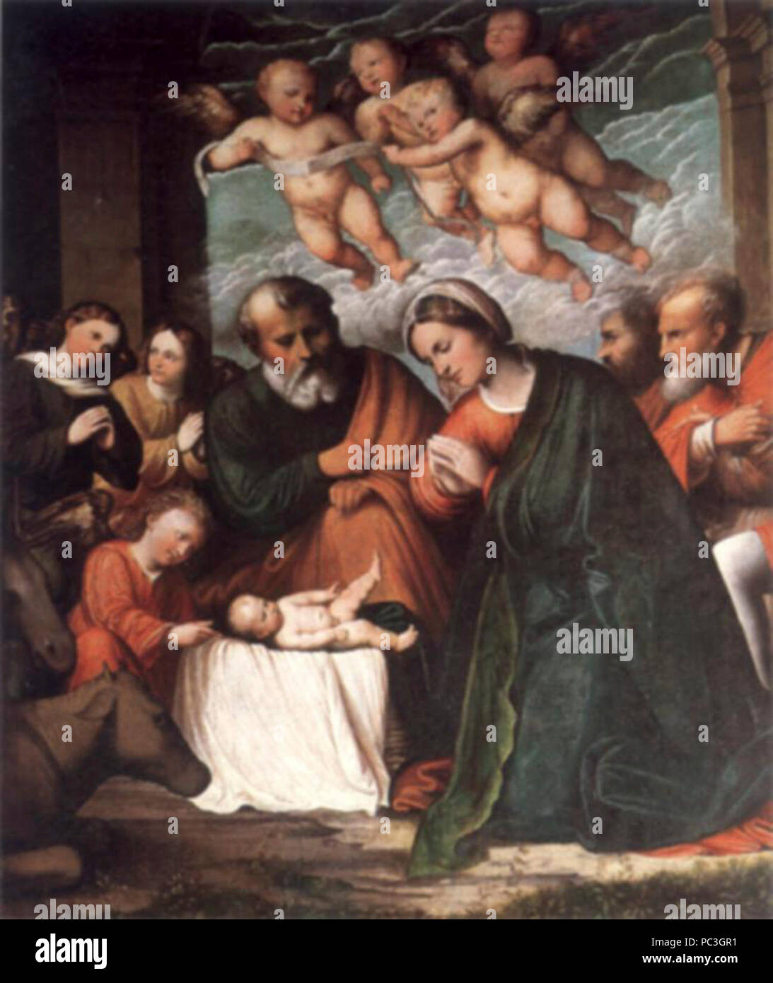 Adorazione dei pastori Prata da Caravaggio Stock Photo Alamy