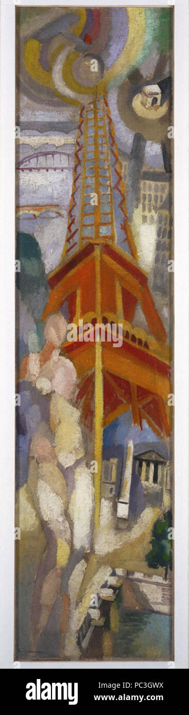 523 Robert Delaunay - Eiffel Tower - c. 1925 - Philadelphia Museum of Art Stock Photo