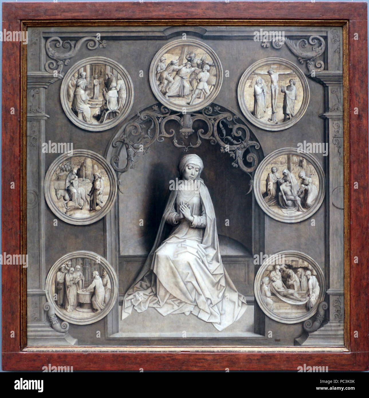 Reproduction Toile 'La Vie De La Vierge' D'Adriaen Isenbrant - Tableau Sur Bois Prêt à Accrocher