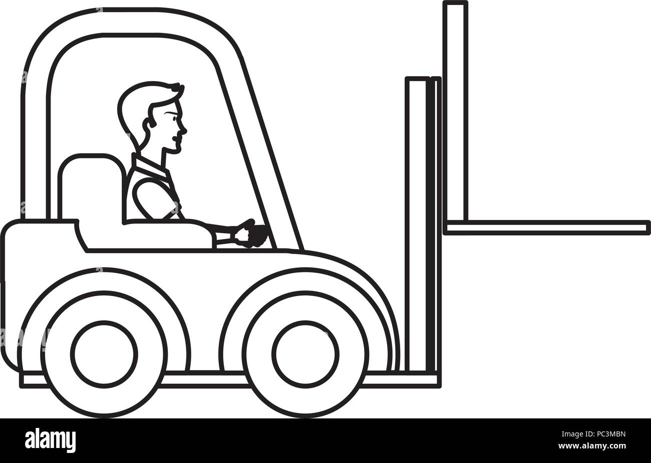 Forklift Black and White Stock Photos & Images Alamy