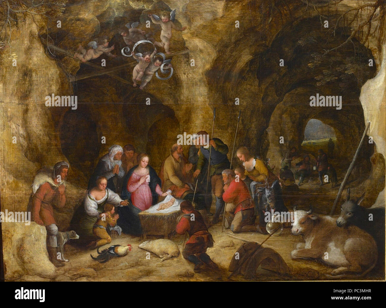Adriaen van Stalbemt Adoration of the shepherds Stock Photo Alamy