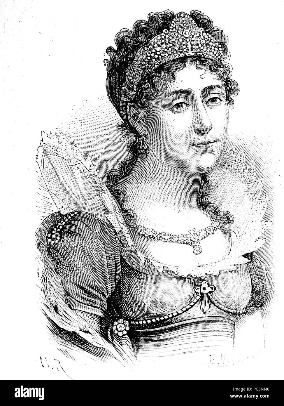 AduC 281 Joséphine (M.R.J. de Tascher de la Pagerie, imperatrice, 1763-1814). Stock Photo