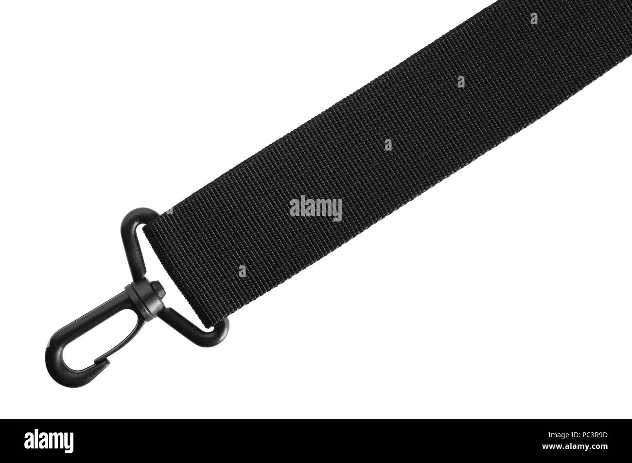 Black belt rope strap lanyard, hanging plastic clasp snap latch hook