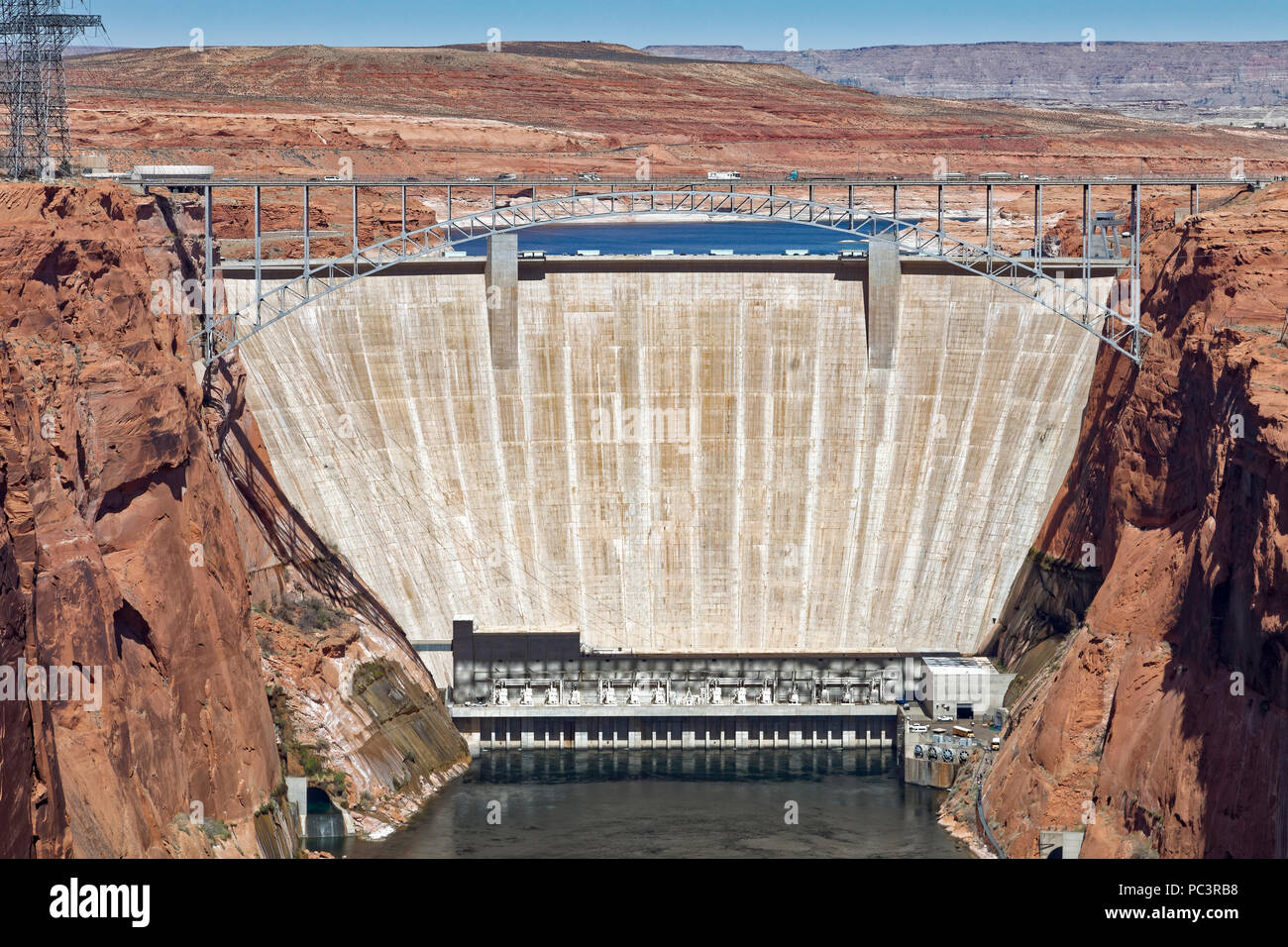 Glen Canyon Dam, Page, Arizona Stock Photo