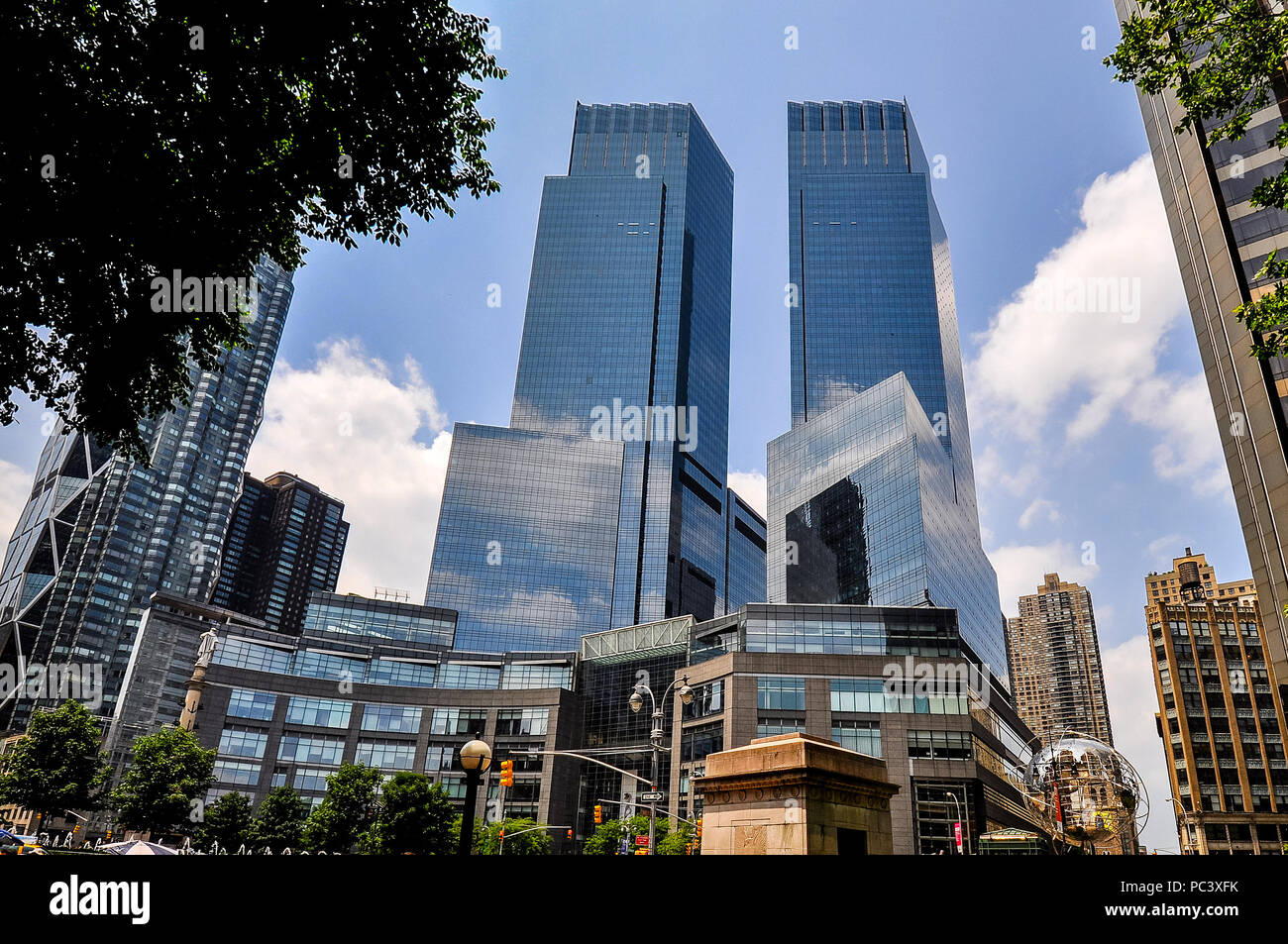 Manhattan, New York - June 10, 2011: Time Warner Center on June 10, 2011 in Manhattan, NY. Stock Photo
