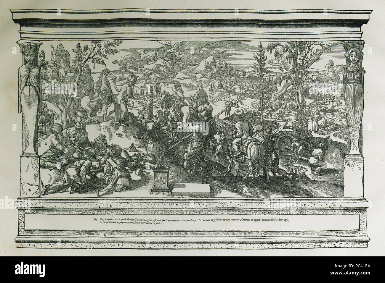 545 Scene from everyday life in the Ottoman Empire Dinner, salutation