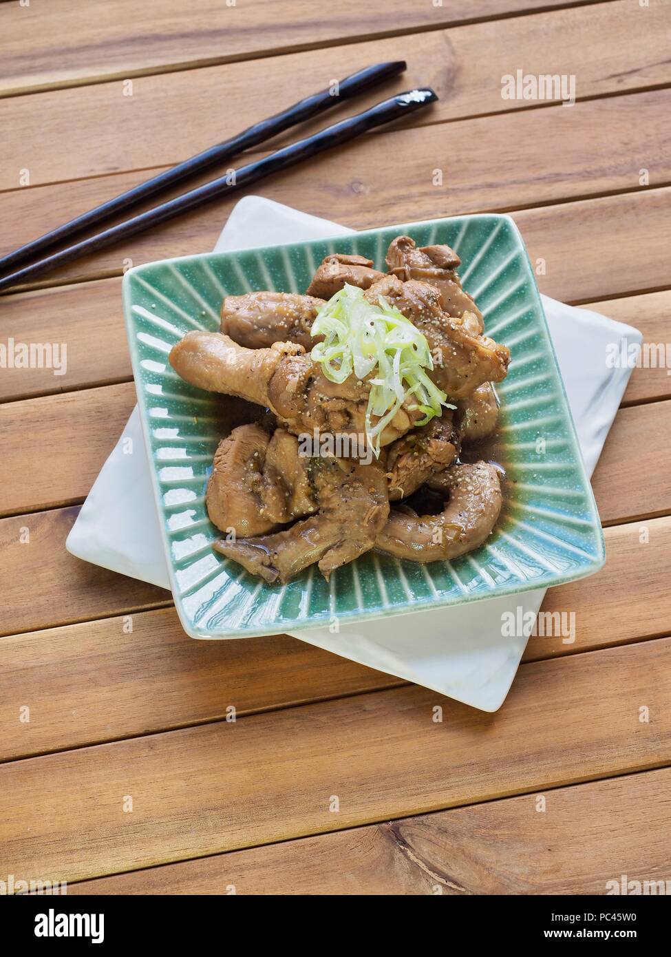 Asian food Stewed chicken with soy sauce Stock Photo Alamy