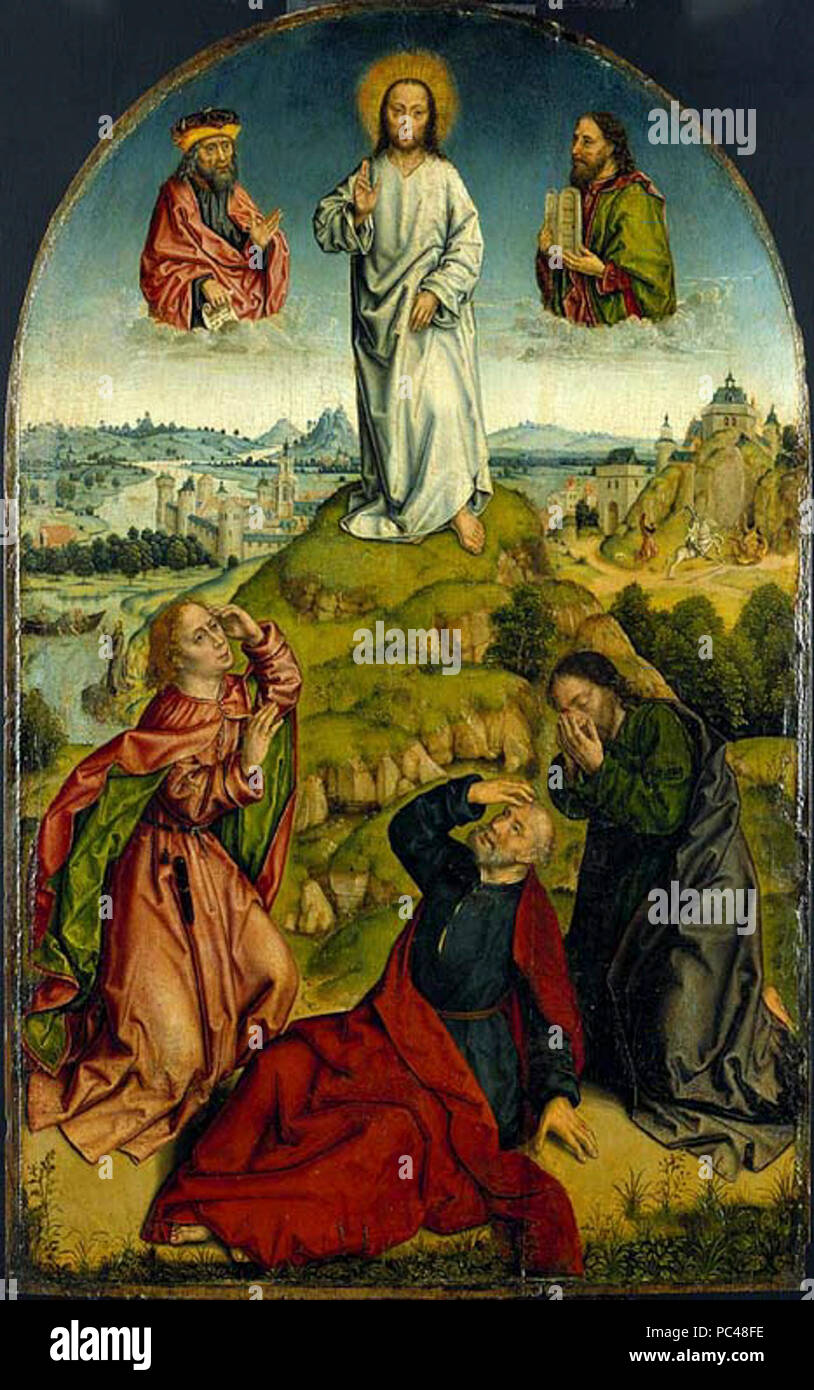 Aelbrecht Bouts's painting 'The Transfiguration', late 15th Century ...