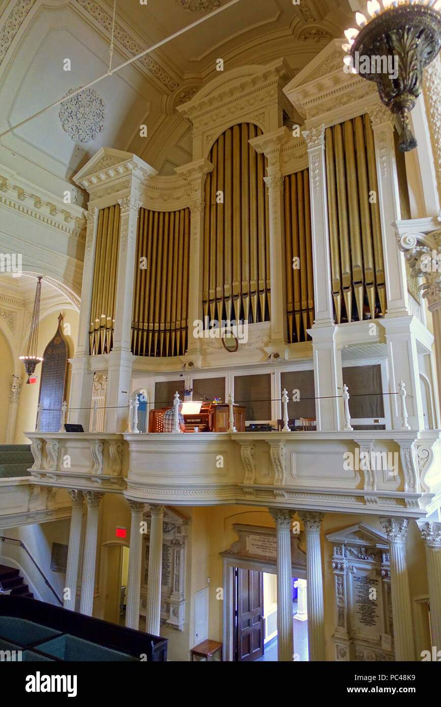 Aeolian-Skinner organ - Arlington Street Church - Boston, Massachusetts - DSC07018. Stock Photo