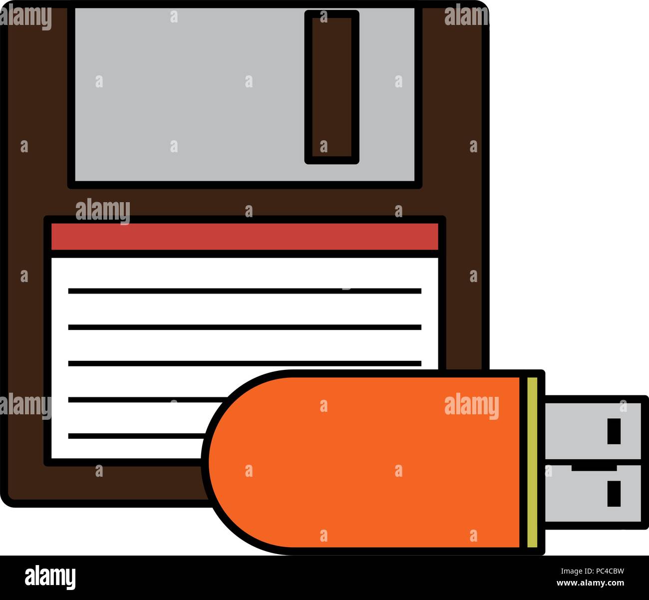 Portable hard disk usb Stock Vector Images - Alamy