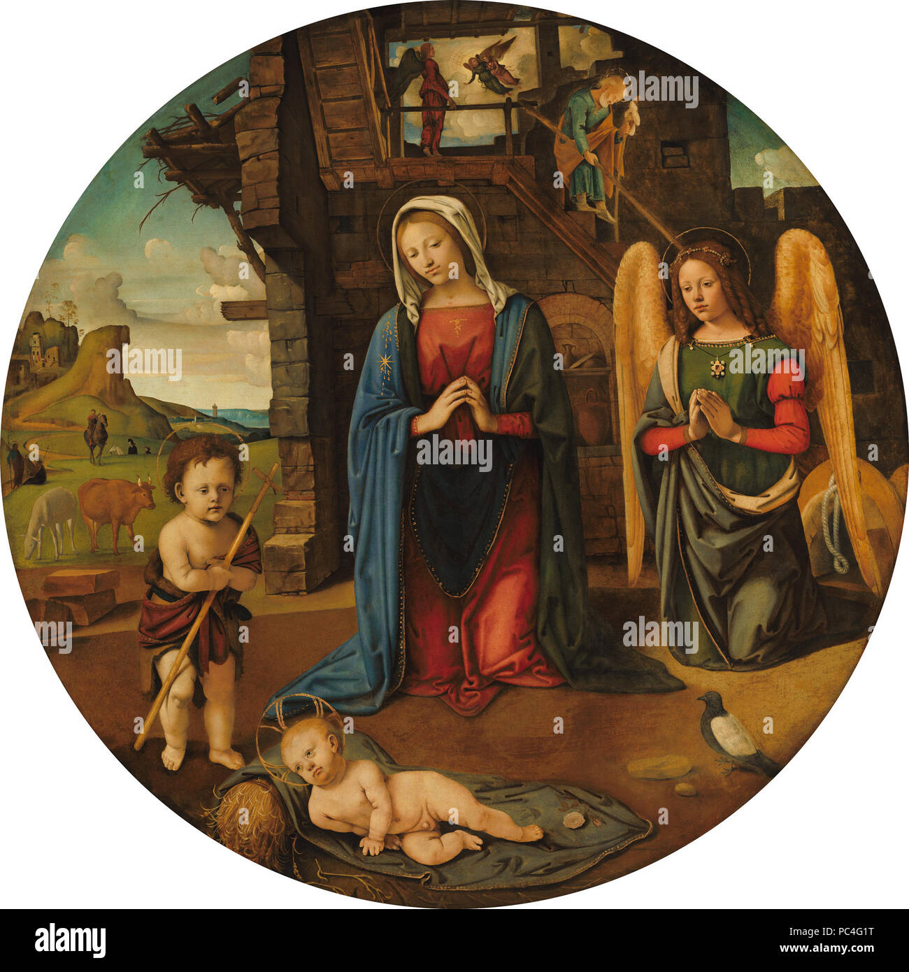 Sam Nativity Piero di Cosimo, The Nativity with the Infant Saint John, Italian, 1462 ...