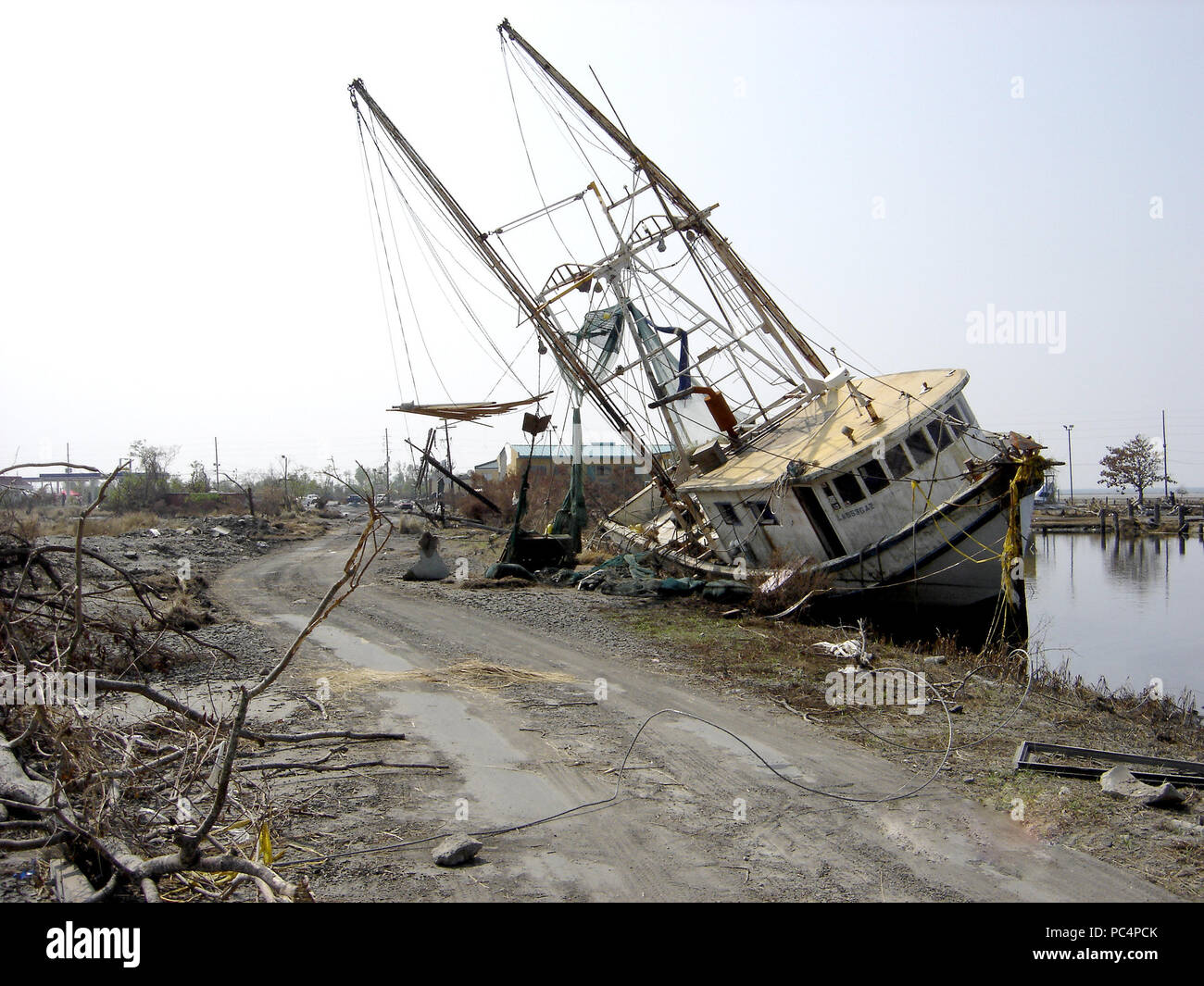 Hurricane Katrina Aftermath Aftermath Displaced Boats Chalmette