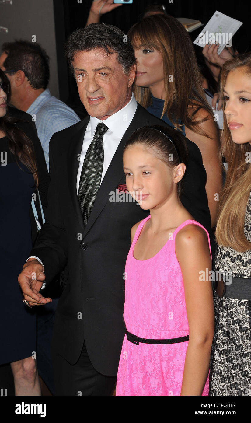 Sylvester Stallone with his daughter, Scarlet Rose Stallone, Stock Photo,  Picture And Rights Managed Image. Pic. WEN-WENN28789811